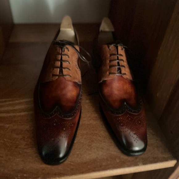 Maison Koly Opulence Prestige oxfords suede and leather patina - Picture 4 of 4